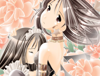 Anime girls flower wallpaper gothic - a wallpaper free wallpaper