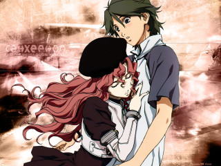 Man woman hug graffiti wall - a background free wallpaper