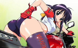 Woman motorcycle helmet gloves green - a woman riding free wallpaper