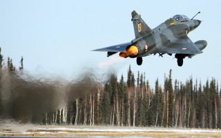 Fighter jet low forest snow - tree and snow covered ground free wallpaper