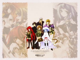 Anime group ribbon characters shana - a red ribbon free wallpaper