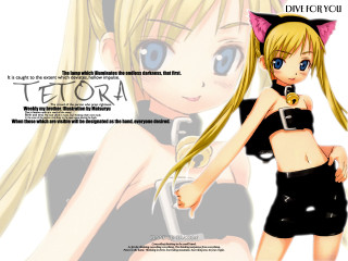Girl cat ears sword blonde - a cat ear free wallpaper
