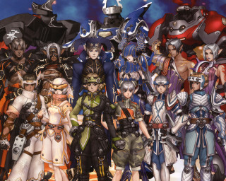 Anime group blue sky military - key art free wallpaper