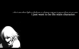 Anime quote girl knife black - anime character free wallpaper