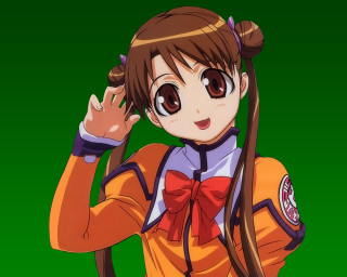 Girl long hair bow tie 5 - a cane free wallpaper