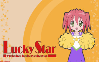 Pink haired cheerleader holding star - a star free wallpaper
