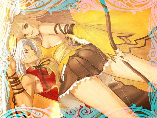 Anime couple hug swirls waves - global free wallpaper