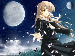 Girl black dress fullmoon anime - a black dress free wallpaper