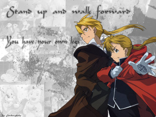 Brothers anime epic quote alphonse - the wall behind them free wallpaper
