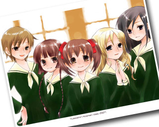 Anime girls room windows blonde 2 - a room free wallpaper for desktop