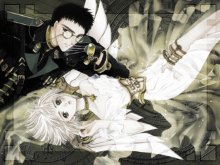 Anime couple bed white fabrics - yukito kishiro free wallpaper for desktop