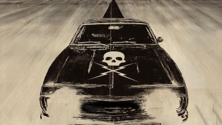 Car skull crossbones hood sepia - bill sienkiewicz free wallpaper