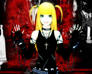 Blonde girl gloves red background - a pair free wallpaper