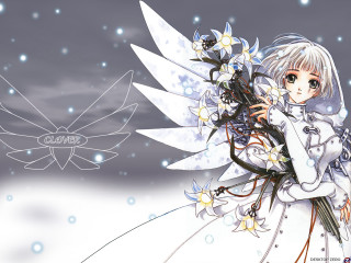 Anime girl wings flower snow - a anime girl free wallpaper for desktop