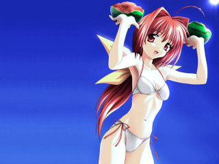 Woman bikini fruit watermelon anime - a piece of fruit free wallpaper