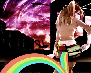 Rainbow hologram aurora planet starry - a rainbow free wallpaper for desktop