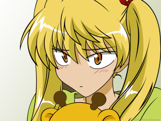 Cartoon girl teddy bear sad 2 - a sad face free wallpaper