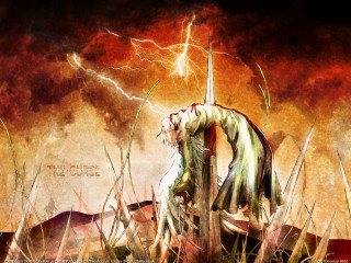 Horse cross lightning redsky gothic - ben templesmith free wallpaper