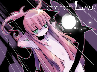 Pink haired girl cat tail - the rain free wallpaper