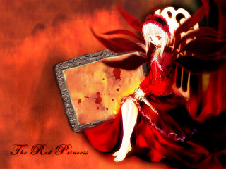 Gothic anime alice prin blood - a red frame free wallpaper