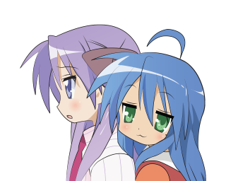 Bluehair greeneyes animegirls rayonism officialart - purple hair free wallpaper for desktop