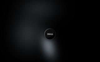 Black background black button dell - volumetric lighting free wallpaper