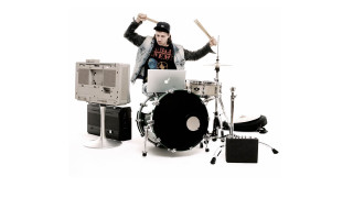 Man baseball cap playing drums - a baseball cap free wallpaper