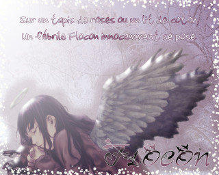 Angel wings snow bird forest - the picture free wallpaper