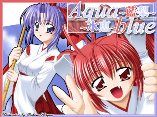 Two anime girls red hair - a picture together free wallpaper