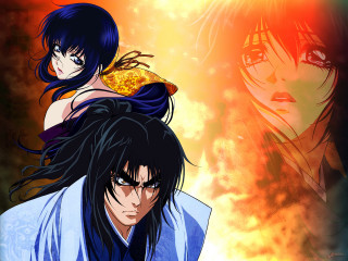 Baioken eishun anime flowers kimono - a yellow flower free wallpaper