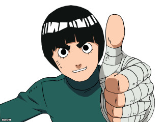 Cartoon character pointing manga baioken - a finger free wallpaper