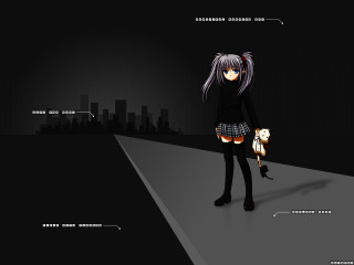 Girl black dress white umbrella - a white umbrella free wallpaper