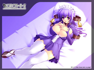 Purple dress woman bed bell - a bell free wallpaper