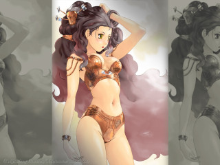 Cartoon woman bikini cigarette anime - a cigarette free wallpaper