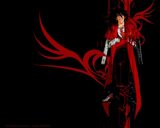 Woman gun red coat anime - a red coat free wallpaper