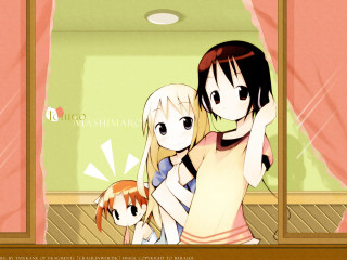 Anime girls room window curtain 2 - the wall free wallpaper for desktop