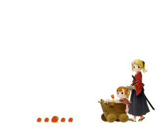 Girl boy strawberry wagon doll - strawberry free wallpaper