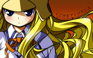 Anime girl blonde hair bow - a bow tie free wallpaper