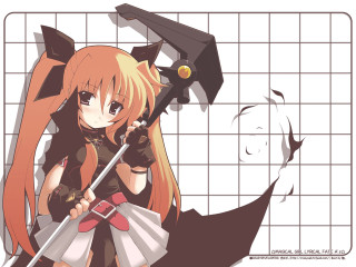 Girl sword cat tiles magical - room free wallpaper