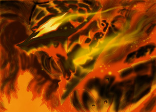 Tiger fire battle eldenring digital - elden ring free wallpaper