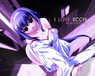 Blue hair white dress purple - blue hair free wallpaper