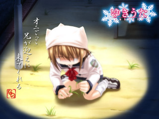 Girl flower snowflake moon schooluniform - remodernism free wallpaper