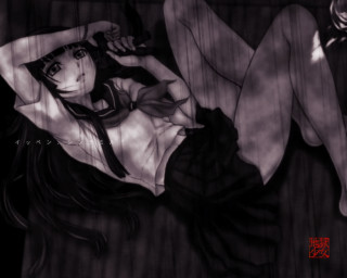 Yandere gothic manga knife clock - a knife free wallpaper