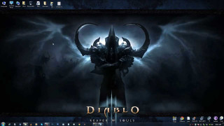 Computer screen dark demon face - a computer screen free wallpaper for desktop