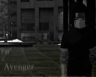 Man sword building anime watermark - his hand and a building in the background free wallpaper