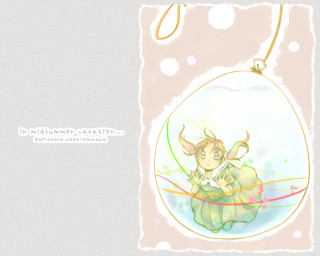 Alice girl holding ornament holography - art station free wallpaper