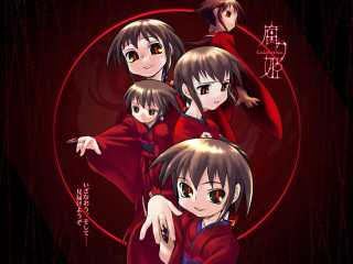 Anime girls red outfits group - their neck free wallpaper for desktop