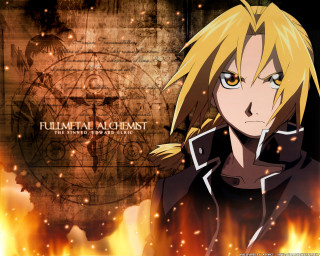 Anime blonde braid fire clock - a black jacket free wallpaper