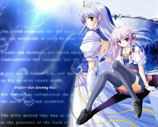 Anime girls bubbles magical realism - top of a bed next free wallpaper