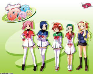 Anime girls green background sailor - you free wallpaper for desktop